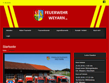Tablet Screenshot of feuerwehr-weyarn.de